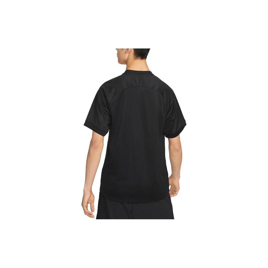 Nike T Shirts Men's Black Crew Neck Moderate Straight Fit DX8635-010