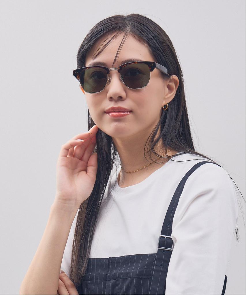 Zoff JOURNAL STANDARD relume Солнцезащитные очки Journal Standard Relume Browline Цветные линзы Стильные Защита от УФ Унисекс [Zoff] В стиле Веллингтон (коричневый