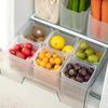 Thicken Fridge Organizer Rack Stackable Fridge Storage Bin New Food Storage Box  Kitchen Organizer