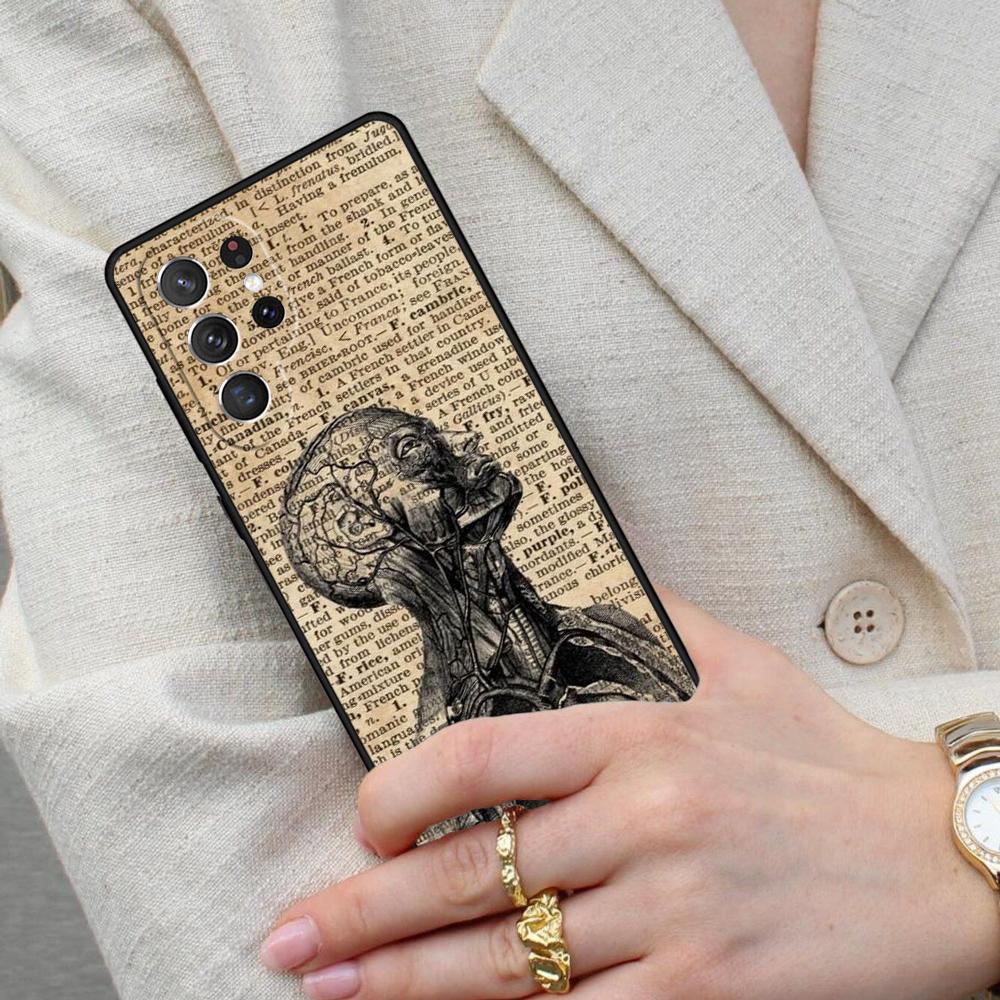 Медицинский Человек Анатомия ПРИНТ Чехол для Телефона для Samsung Galaxy S26 Ultra S25 S24 S23 S22 S21 S20 Note10 Чехол
