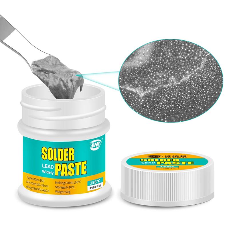 50 г паяльной оловянной пасты 138/158/183/217 ℃ температура плавления сварочный флюс крем для телефон материнская плата PCB SMT BGA ремонт и переделка инструменты
