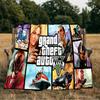 Theft Auto Flannel Blanket, Use for Birthday/Holiday Gift, Soft Blanket for Sofa/Bed/Camping/Office/Tourism Use,All Seasons