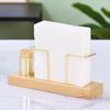 1 Piece Creative Walnut Fabric Standing Dining Desk Fabric for Office Napkins Multi-function Napkin Box | Napkin Box