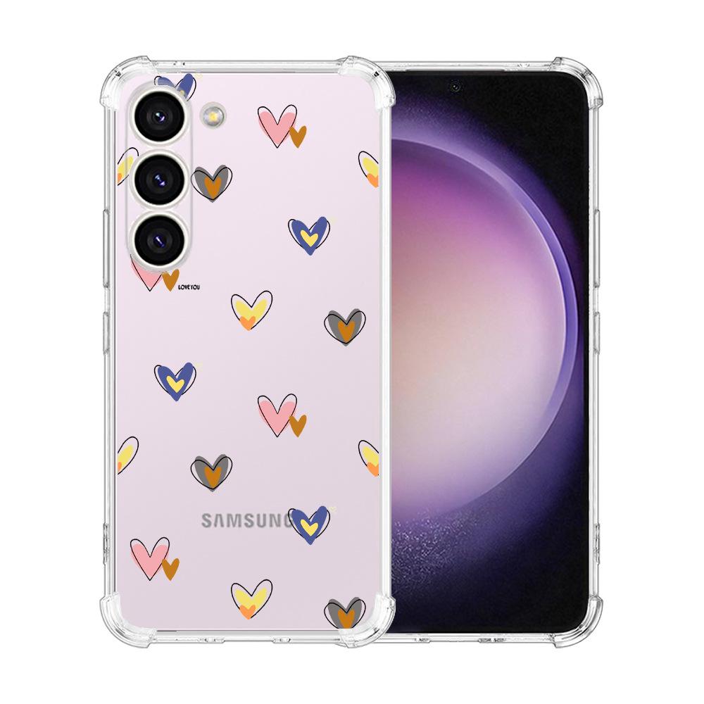 Чехол для Samsung Galaxy S24 Ultra Подушка безопасности ТПУ Расписной Бабочки Цветы - Идеальная посадка