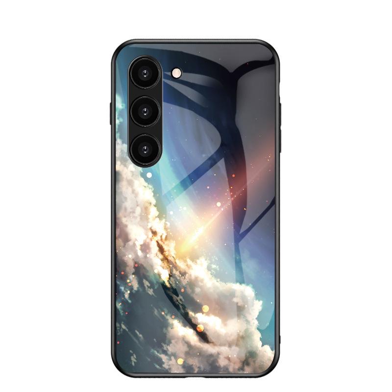 Чехол Samsung S26 Ultra Звездное небо Противоударное Стекло Мягкий Край A57 A37 A25 FE Защитный Чехол