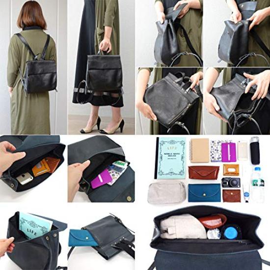 Рюкзак Alto Day Bag, Размер B5, Натуральная кожа Химедзи, Сделано в Японии, Анилиновая кожа, Мини-рюкзак, AMSB-1209, Минималистичный дизайн, ВЕРБЛЮЖИЙ