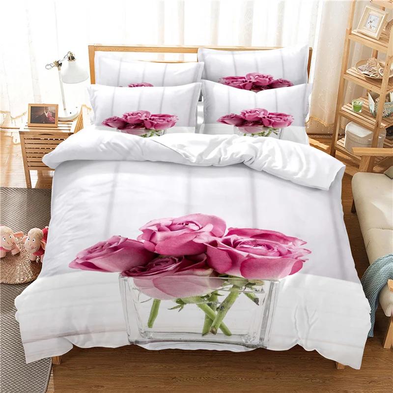 New Bedding Set Print Modern Simple Series Home Textile Bedclothes Microfiber Fabric Beddings Cute Single 140x210cm BedCover