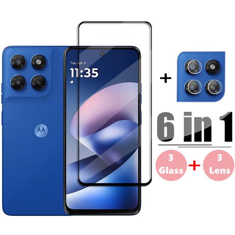 Стекло Full Cover для Motorola Moto G37 Power Закаленное стекло Защитная пленка для экрана Moto G37 Power HD Пленка для линзы телефона Moto G37 Power