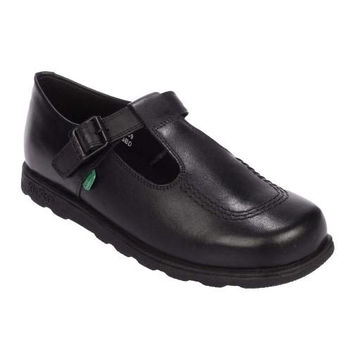 Kickers Womens/Ladies Fragma Leather T Buckle Work Shoes