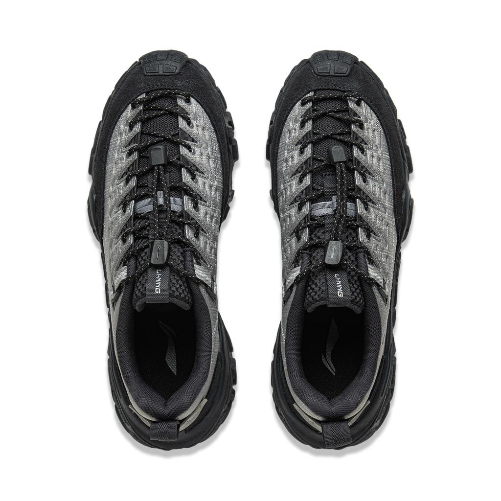 Li Ning Dune Уличные Универсальные Ретро Толстая Подошва Модный Тренд Амортизация Нескользящие Износостойкие Поддержка Низкий Верх Повседневная Обувь AGCV363-2