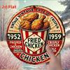 Винтажная металлическая вывеска "Жареная курица", ретро 1950-х, американская, для кухни в стиле farmhouse, декор стены, мужская берлога, жестяная табличка