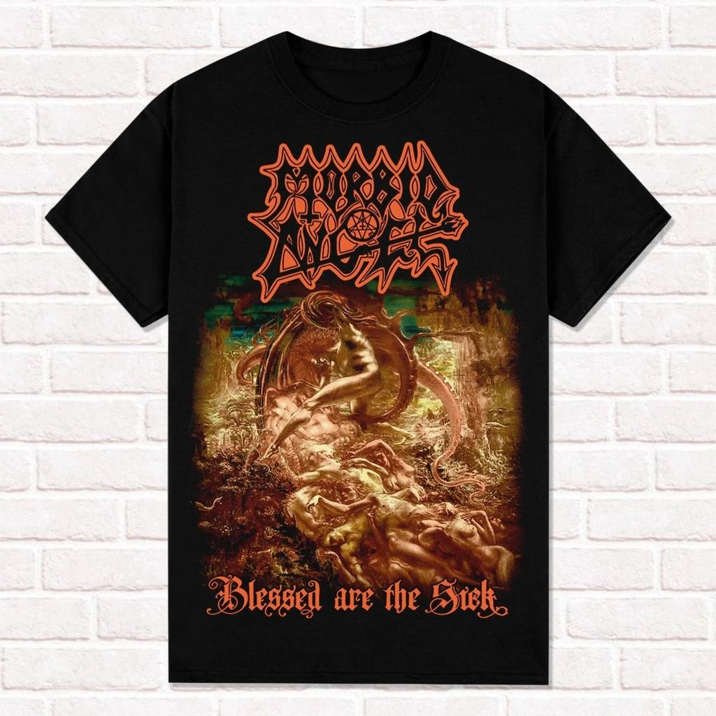 Футболка Morbid Angel Blessed Are The Sick 1991 Флоридский дэт-метал Летний хлопок Мужская Женская Топ Футболка Уличная одежда Повседневный Тренд Y2k