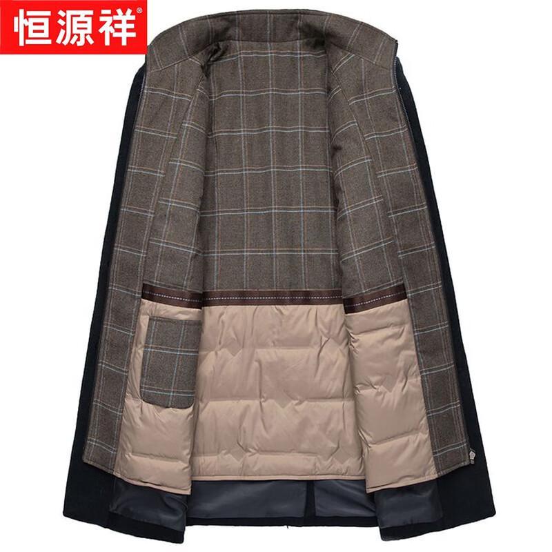 Hengyuanxiang Мужское деловое пальто из 100% шерсти