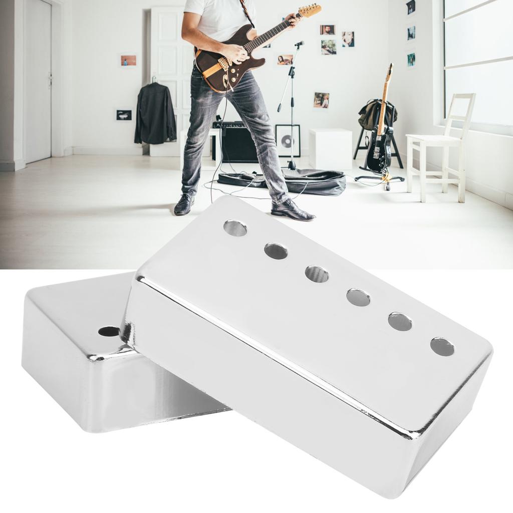 2Pcs Electric Guitar Pickup Shell Nickel Cover 50mm and 52mm Musical Instrument Accessories