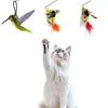 3 of Ni Cat Toy, Cat Teaser, Cat Toy, Feather Toy, Cat's Favorite Teaser, Fishing Rod (1) and Replacement Feathers (3)