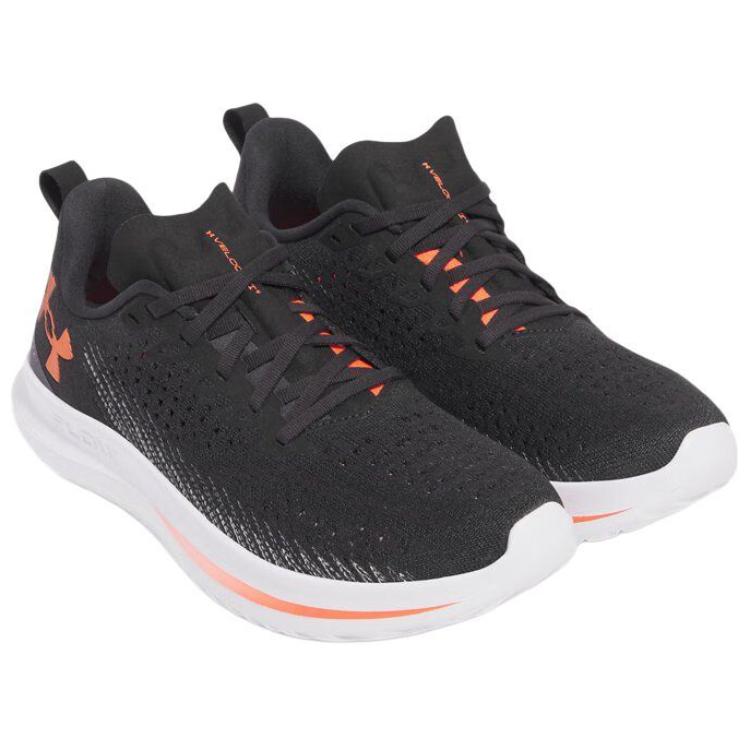 Under Armour Velociti 4 Износостойкие кроссовки с низким верхом для бега по шоссе Мужские черные кроссовки 3027585-003