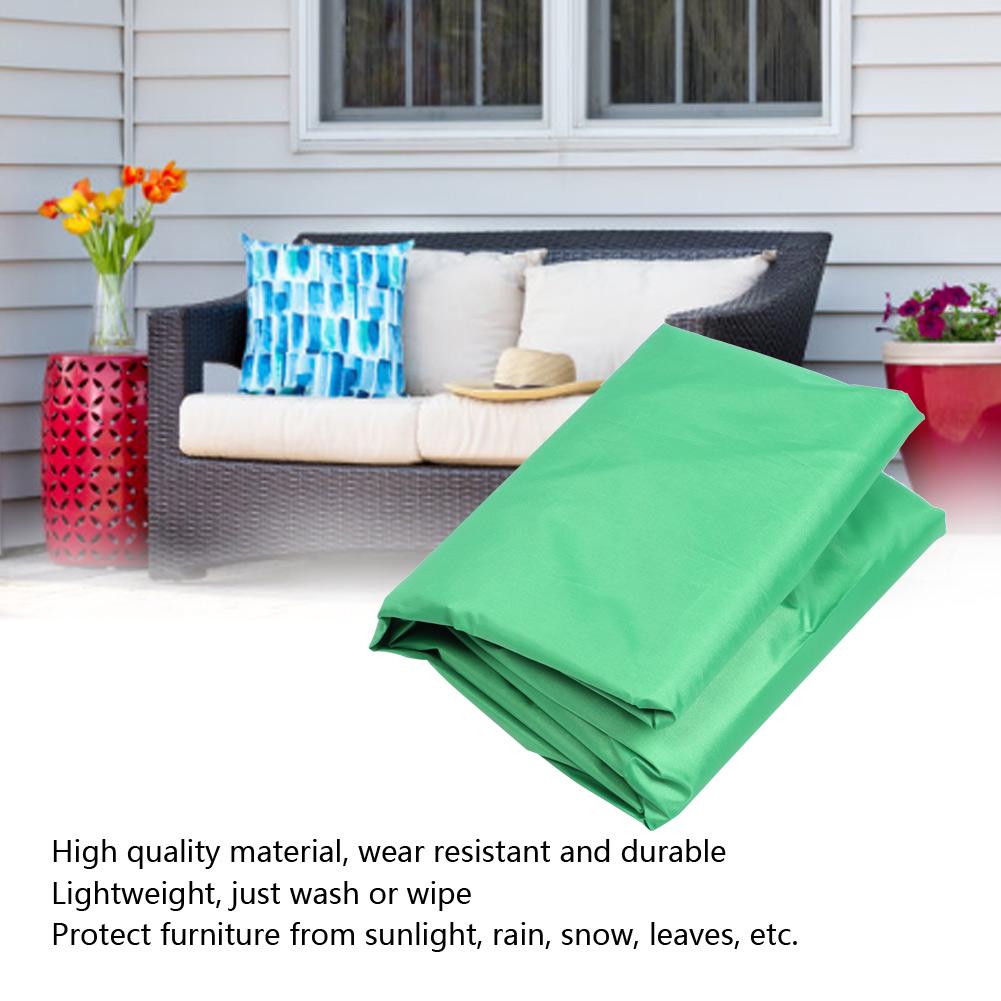 Green Portable Square Small Pool Cover Waterproof Protective Cover for Garden Courtyard