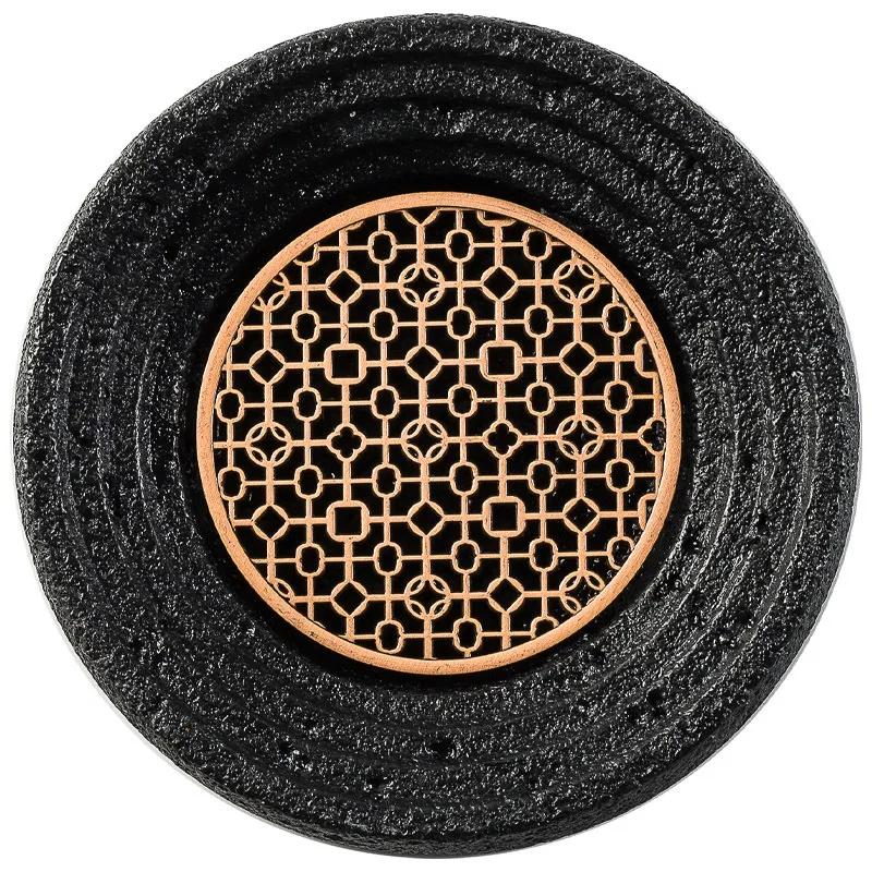 Тарелка для сухого льда в отеле Копченая миска для барбекю Планета Тарелка с шариками из вулканического камня и угля Тарелка для молекулярной кухни Концептуальная посуда