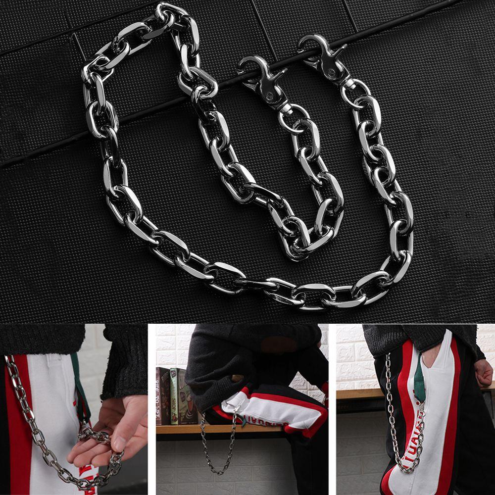 Metal Rock Punk Key Chains Clip Hip Hop Jewelry Wallet Chain Belt Pants KeyChain Biker Link