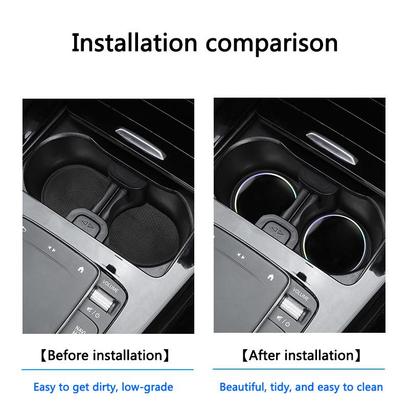 Porsche Car Laser Coasters Cup Slot Mat Beverage Holder Pad For Cayenne Panamera Macan Boxster 911 Carrera-GT 928 Car Interior