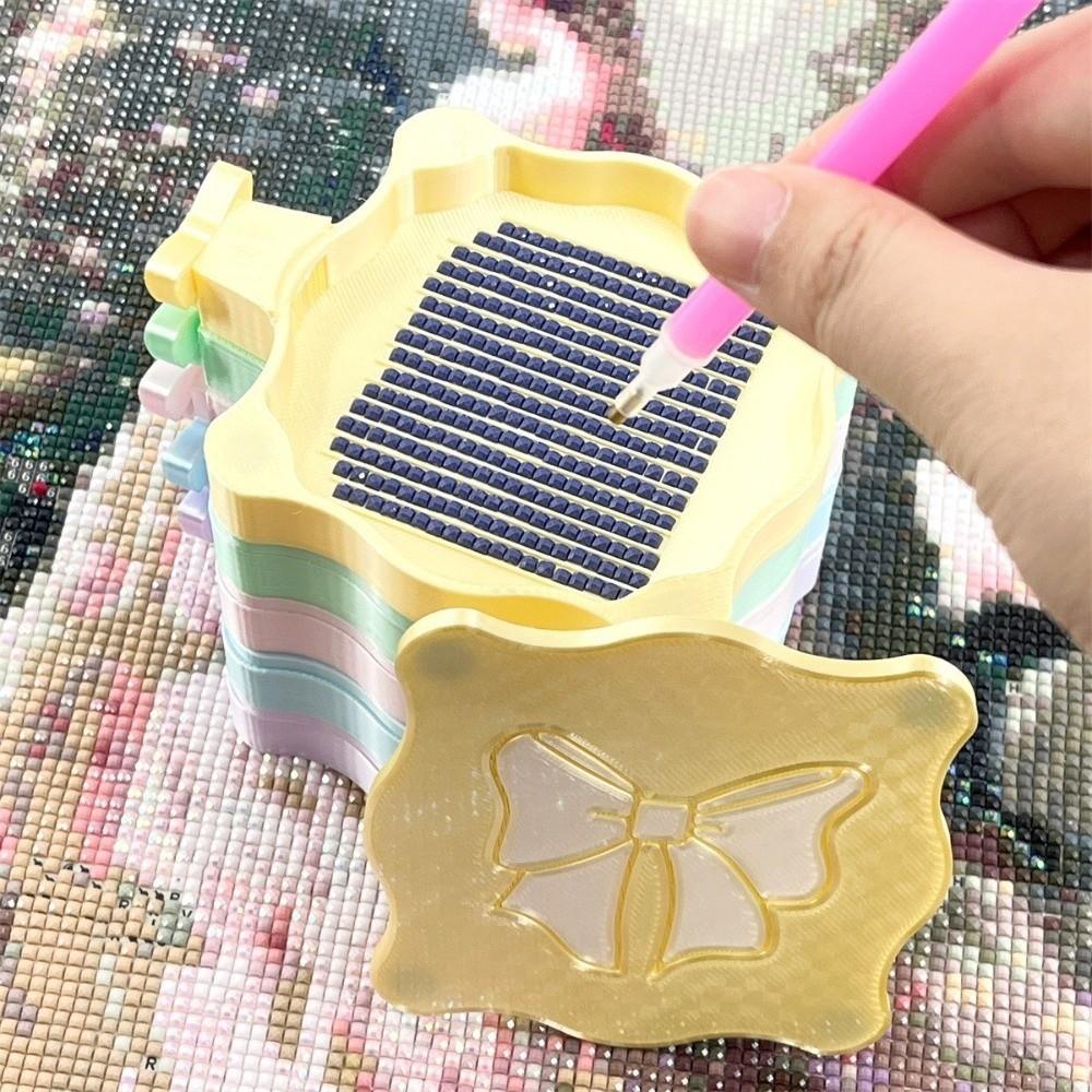 DIY Craft Large Diamond Painting Tray Embroidery Drill Storage Box for Nail Art Accessories
