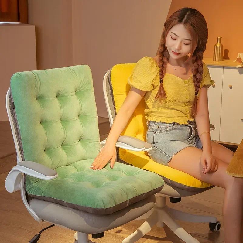 Утолщенная цельная подушка для офиса, сидячий коврик для ягодиц, подушки для спины сидения для студентов, поддержка талии, коврик для спинки стула, украшение для дома