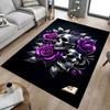 1pc skull purple Carpet, Office Rug Outdoor Mat Home Decor Area Carpet Festival