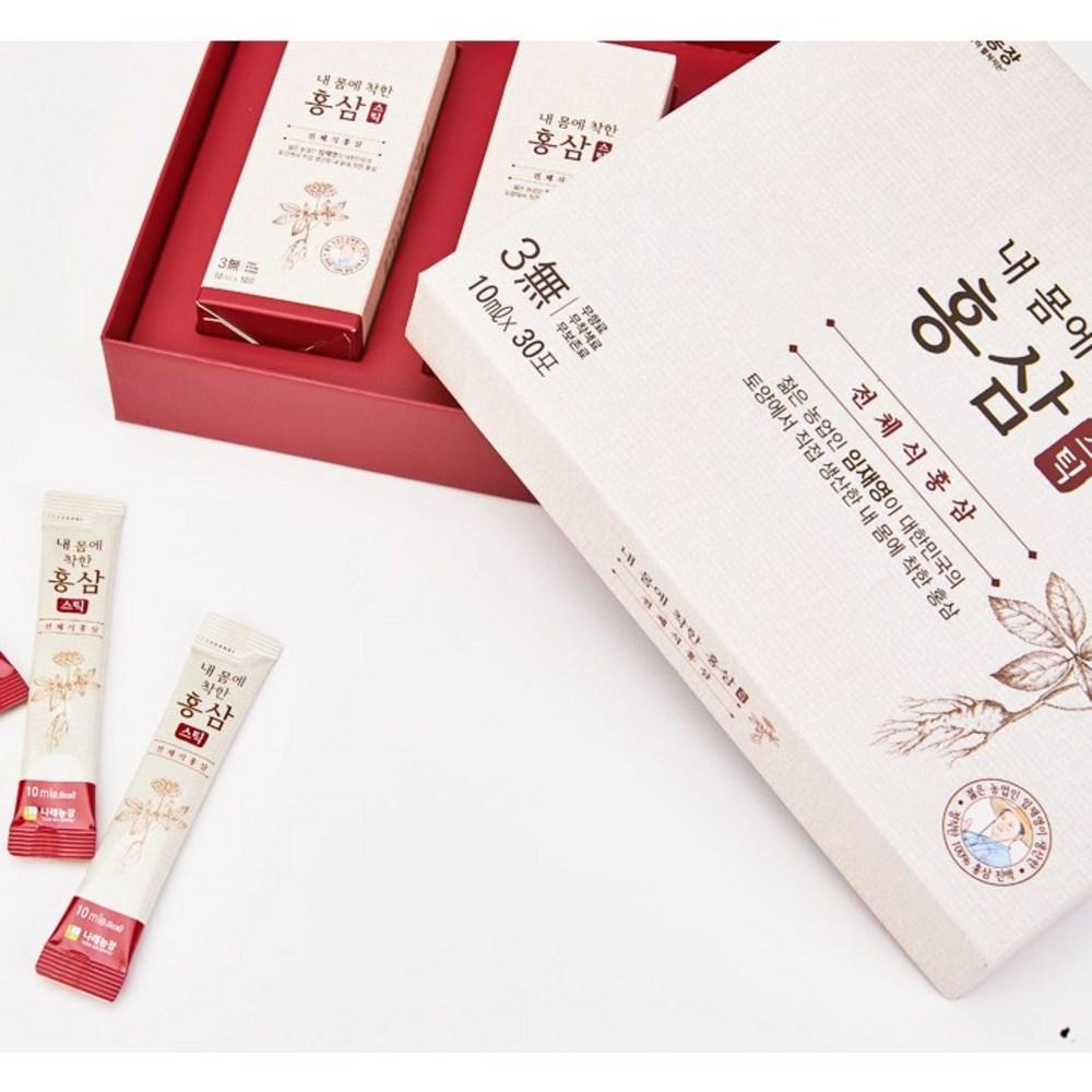 Narae Farm Good for My Body Red Ginseng Sticks Red Ginseng Extract Squeeze-type Red Ginseng 30 pcs