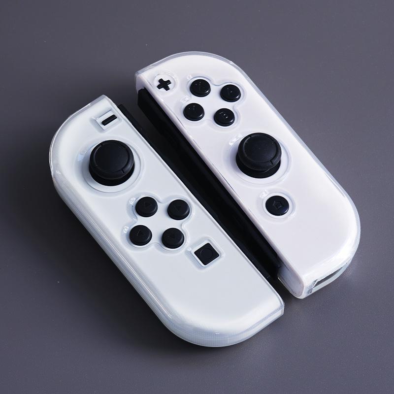 Силиконовый чехол из ТПУ для контроллера Nintendo Switch OLED с аксессуарами Joy-Con и колпачком для стика