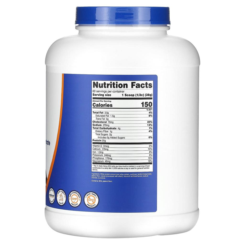 Nutricost Whey Protein Concentrate, Chocolate Peanut Butter Flavor, 5 Lb (2,268 G)