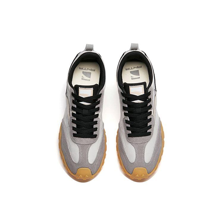 Anta Наследие Модные Ретро Низкие Спортивные Повседневные Кроссовки Мужские Кроссовки Серый Черный 112218856-3