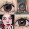 COD 1 Pair Red Color Cosplay Contact Lenses Pink Purple Colored Eye Makeup Contacts Fashion PUpils for Halloween