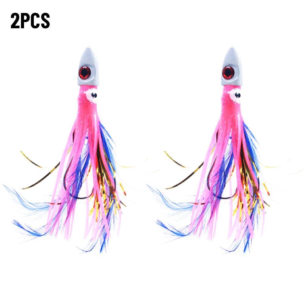 3cm 17g Artificial Soft Silicone Fishing Tackle Saltwater Octopus Bait Squid Skirt Lure long tail