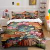 Floral Abstract Art Bedding Set Bedding set (1 duvet cover, 2 pillowcases, duvet not included)