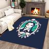 Gothic Spider Web Portrait rug for living rooms, bedrooms, home décor, and as gifts.