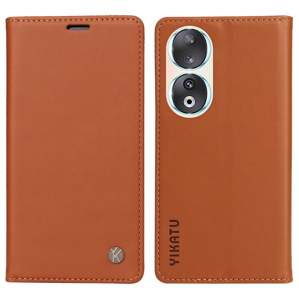 YIKATU YK-001 For Honor 90 Case Stand Leather Phone Cover Strong Magnetic Closure