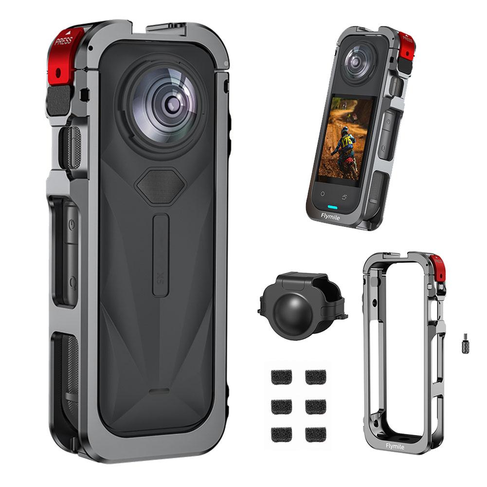 Защитная Рамка Для Insta360 X4 Быстросъемный Кронштейн Расширения Металлический Корпус Рамка Клетка Кролик Для Insta360 X4 Аксессуары