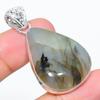 Labradorite Handmade 925 Sterling Silver Jewelry Pendant 1.85" a2G31