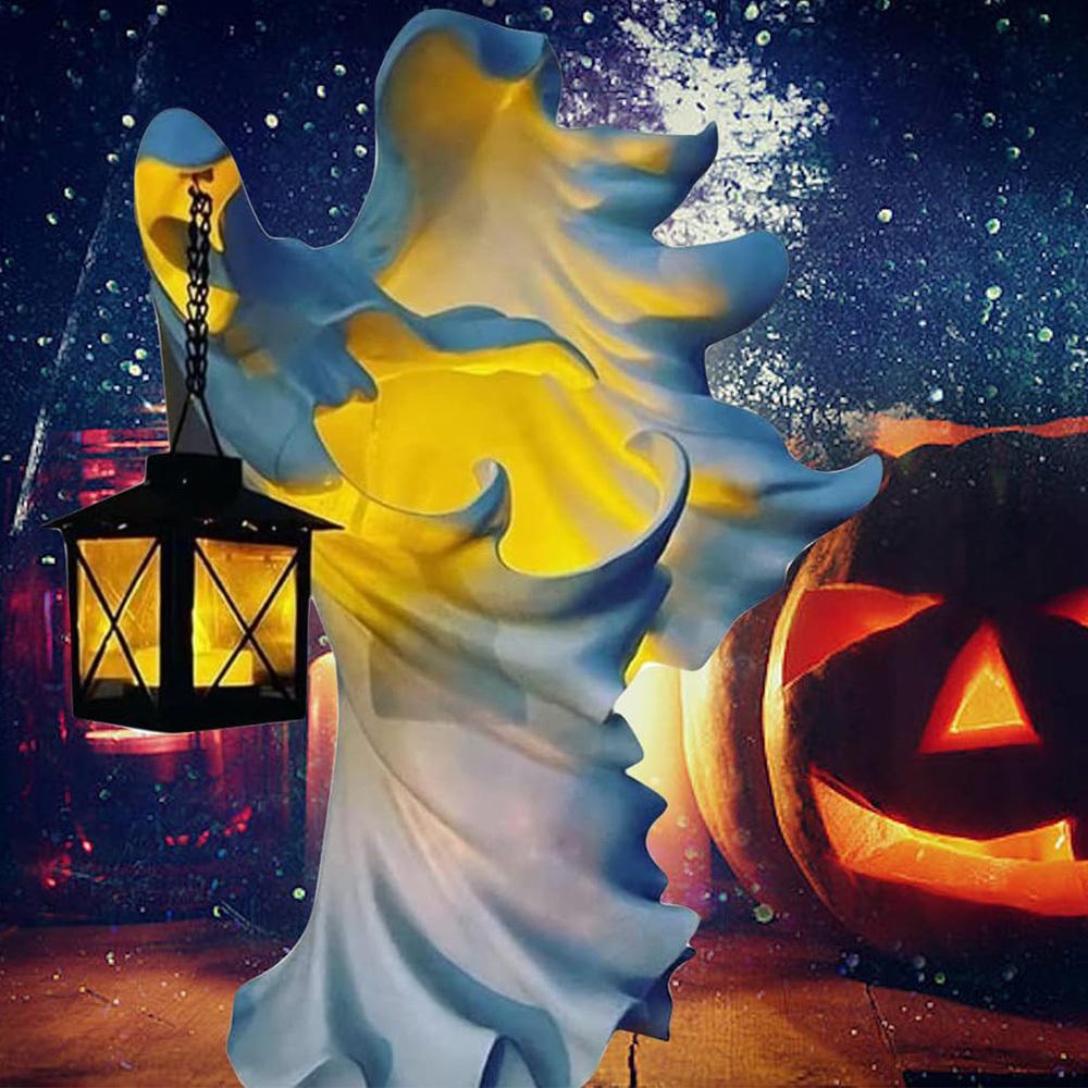 Фонарь Призрак Посланник Ада Призрак с фонарем Ведьма Украшение Лампа Смола