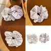 Striped Design Elastic Hair Scrunchies For Women Girl Soft Fabric Stretchable Hair Tie Casual Formal Hair Accessories
