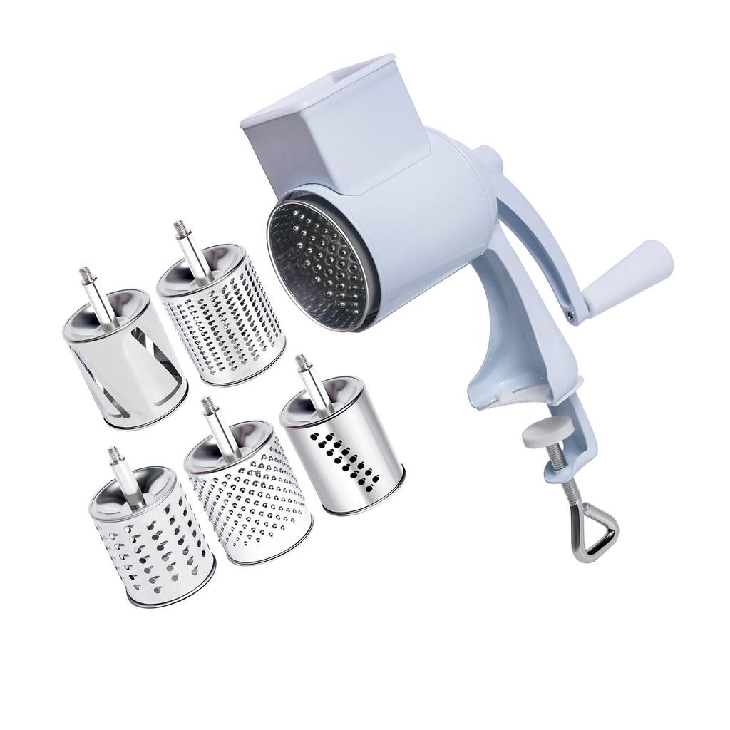 Nut Mill with Drum Multifunctional Grinding Tool Practical Nut Grinder Handy Food GradChopper Hand-Crank Shredder