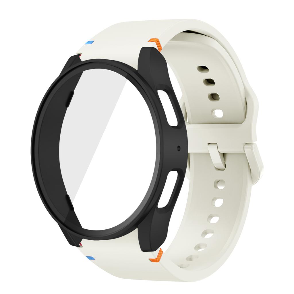 Silicone Strap for Samsung Watch 7 6 5 4 40mm 44mm 5Pro 45mm Band With Case Screen Protector Bumper cover for Wrist Accessories