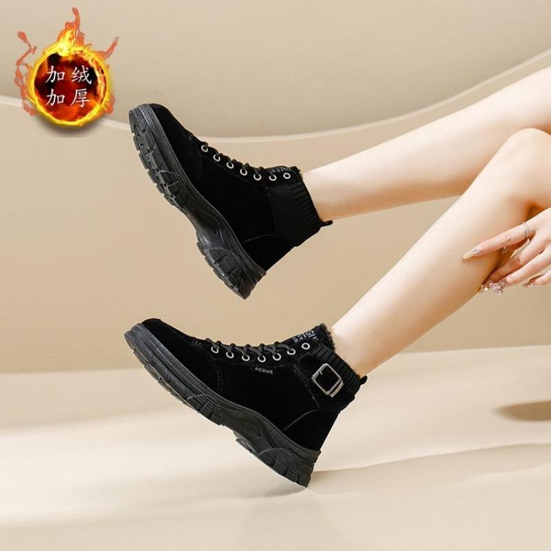 Кроссовки женские зимние туфли новые модели теплая обувь повседневная женская обувь на плоской подошве со шнуровкой для взрослых Zapatillas Mujer Chaussure Femme