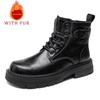 Fashion Genuine leather men's boots Warm autumn and winter styles Office and Business Plus Size Hot selling adult quality leather shoes