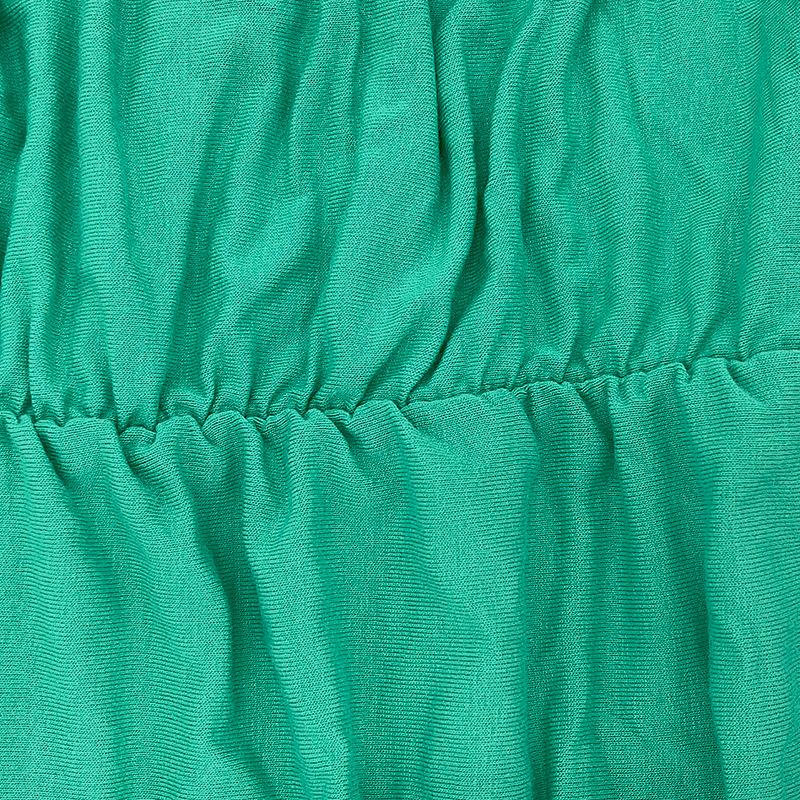 Плюс Размер Женщин Мода Сексуальное Однотонный U Образный Вырез Без Рукавов Плиссированное Раздельное Платье