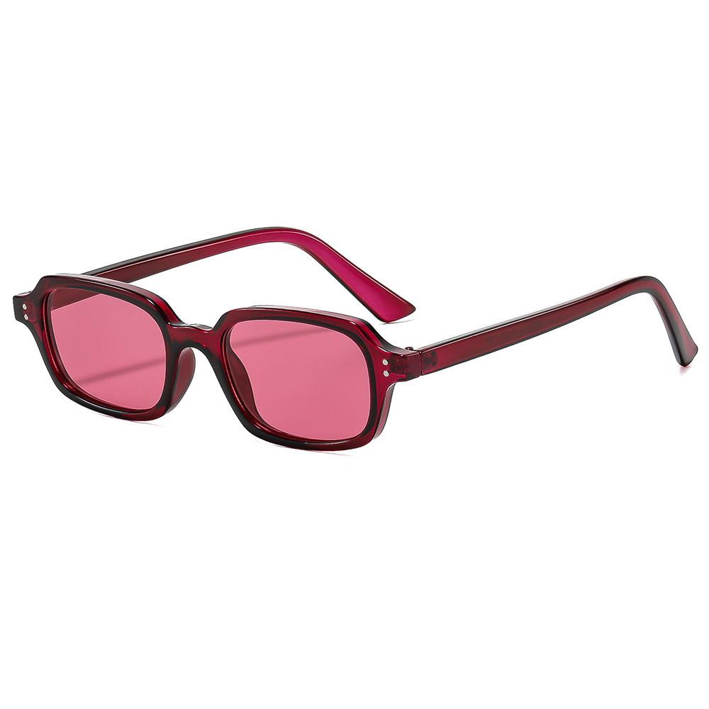 Retro Geometric Square Glasses For Outdoor Activities With Uv400 Antiuv Lens For Unisex