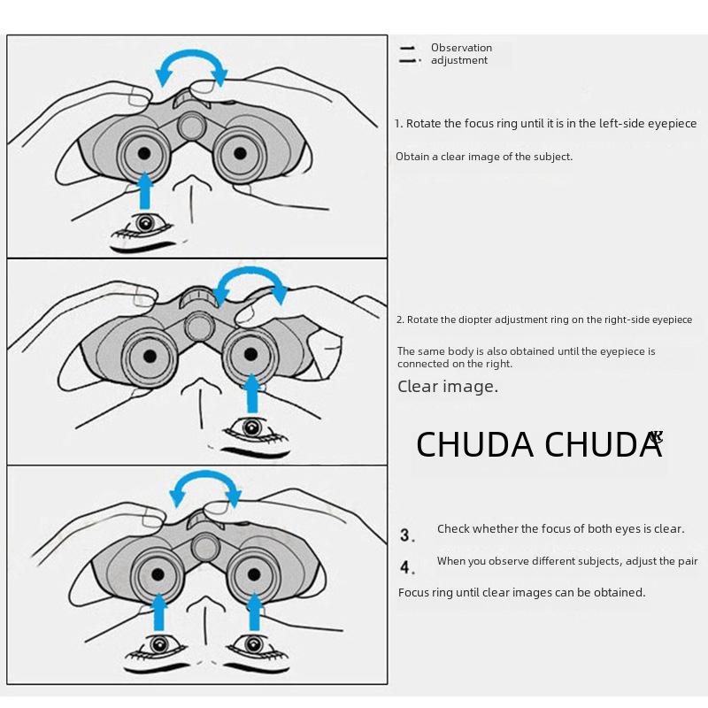 Chuda W350 HD Binoculars: Outdoor Camping, Concerts, Bird Watching & Mountain Climbing