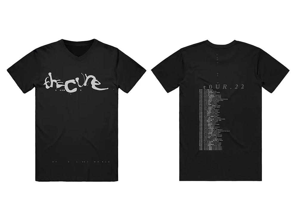 2026 Now Retro Rock Tour Unisex Tee V‑Neck Loose‑Fit Casual Sports Street‑Style Black Basic Short‑Sleeve Top2