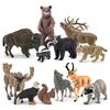 Animal Model Ornaments: Lynx, Moose, Brown Bear, Red Deer, Bison, Raccoon, Antelope, Black Bear, Squirrel, Eagle