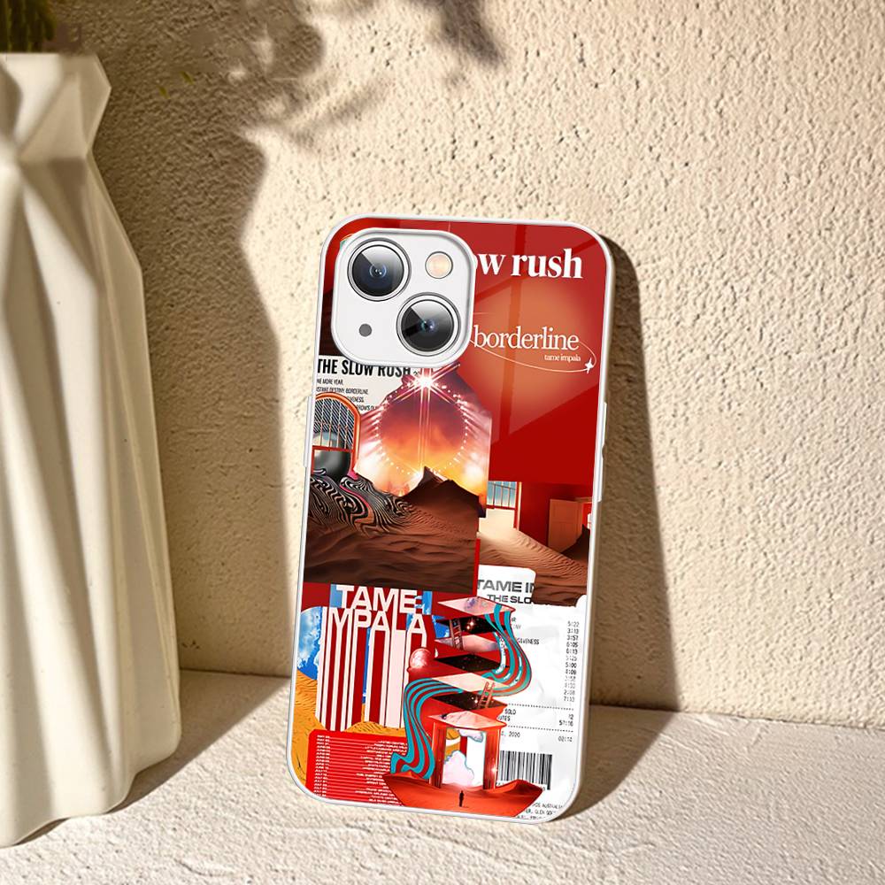 Band T-Tame Impala Tempered Glass For Iphone 14 13 12 11 Pro Mini XS MAX 14Plus X XS XR Cover